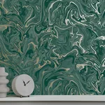 Fine Decor Suave - Dark Green Wallpaper | Buy Online Fine Decor Suave wallpaper, color Dark Green, SKU FD43058