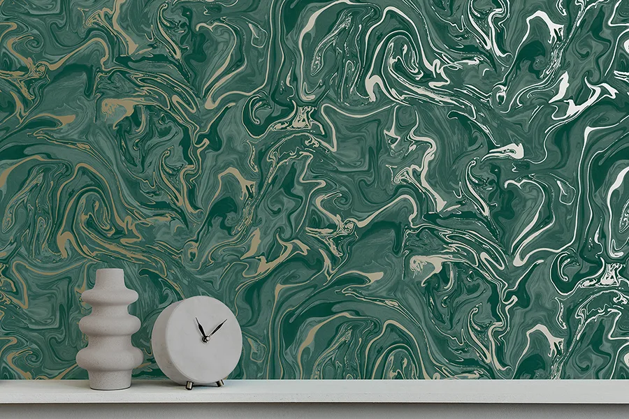 Fine Decor Suave - Dark Green Wallpaper | Buy Online Fine Decor Suave wallpaper, color Dark Green, SKU FD43058