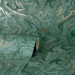 Fine Decor Suave - Dark Green Wallpaper | Buy Online Fine Decor Suave wallpaper, color Dark Green, SKU FD43058
