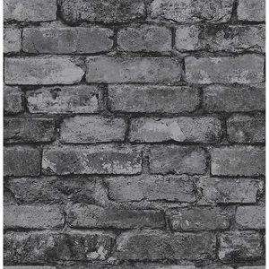 Fine Decor Davis wallpaper, color Charcoal, SKU FD31284