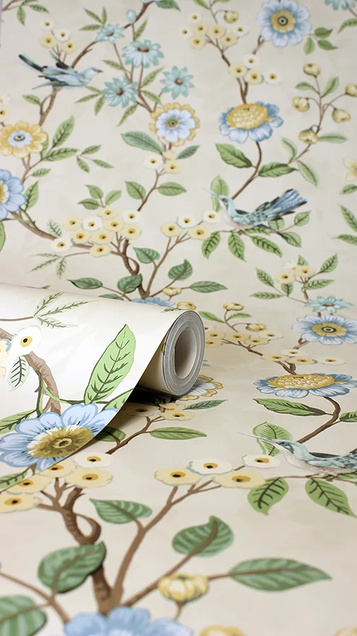 Fine Decor Elspeth - Light Yellow Wallpaper | Buy Online Fine Decor Elspeth wallpaper, color Light Yellow, SKU FD43448