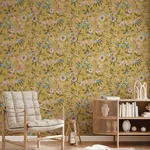 Fine Decor Elspeth wallpaper, color Mustard, SKU FD43446