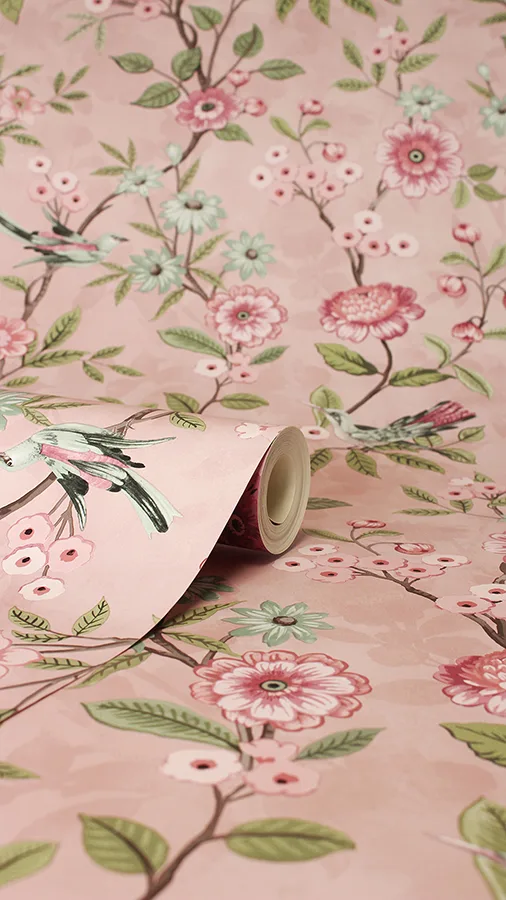 Fine Decor Elspeth - Pink Wallpaper | Buy Online Fine Decor Elspeth wallpaper, color Pink, SKU FD43445