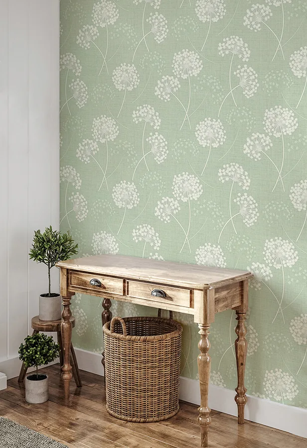 Fine Decor Grace - Green Wallpaper | Buy Online Fine Decor Grace wallpaper, color Green, SKU FD43282