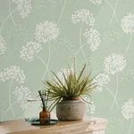 Fine Decor Grace - Green Wallpaper | Buy Online Fine Decor Grace wallpaper, color Green, SKU FD43282