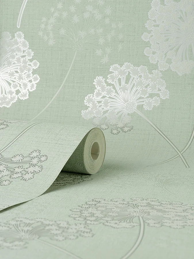 Fine Decor Grace - Green Wallpaper | Buy Online Fine Decor Grace wallpaper, color Green, SKU FD43282