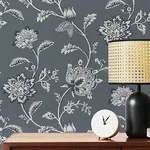 Fine Decor Juliette - Blue Wallpaper | Buy Online Fine Decor Juliette wallpaper, color Blue, SKU FD43453