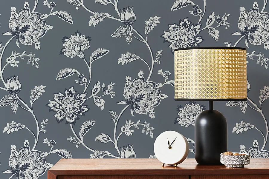 Fine Decor Juliette - Blue Wallpaper | Buy Online Fine Decor Juliette wallpaper, color Blue, SKU FD43453