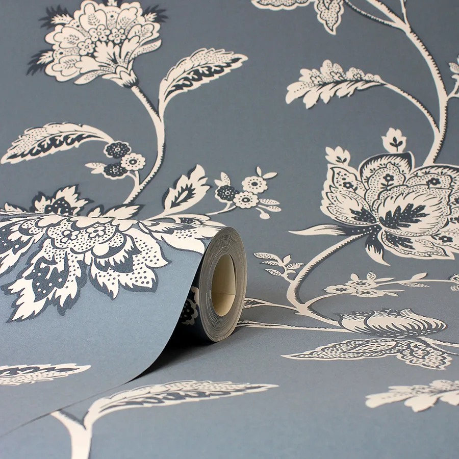 Fine Decor Juliette - Blue Wallpaper | Buy Online Fine Decor Juliette wallpaper, color Blue, SKU FD43453