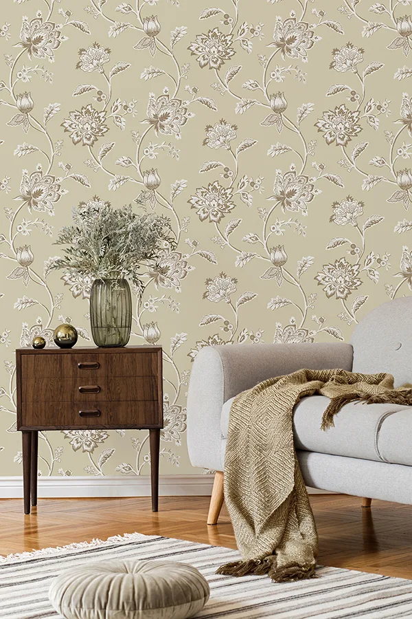 Fine Decor Juliette - Light Yellow Wallpaper | Buy Online Fine Decor Juliette wallpaper, color Light Yellow, SKU FD43452