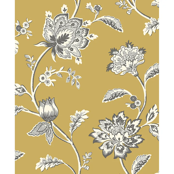 Fine Decor Juliette wallpaper, color Mustard, SKU FD43450