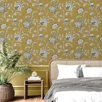 Fine Decor Juliette - Mustard Wallpaper | Buy Online Fine Decor Juliette wallpaper, color Mustard, SKU FD43450