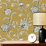 Fine Decor Juliette - Mustard Wallpaper | Buy Online Fine Decor Juliette wallpaper, color Mustard, SKU FD43450