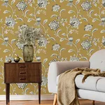 Fine Decor Juliette - Mustard Wallpaper | Buy Online Fine Decor Juliette wallpaper, color Mustard, SKU FD43450