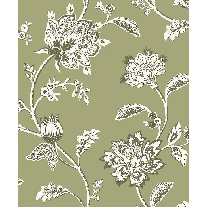Fine Decor Juliette wallpaper, color Sage, SKU FD43454