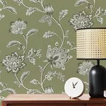 Fine Decor Juliette - Sage Wallpaper | Buy Online Fine Decor Juliette wallpaper, color Sage, SKU FD43454