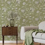 Fine Decor Juliette - Sage Wallpaper | Buy Online Fine Decor Juliette wallpaper, color Sage, SKU FD43454