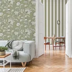 Fine Decor Juliette - Sage Wallpaper | Buy Online Fine Decor Juliette wallpaper, color Sage, SKU FD43454
