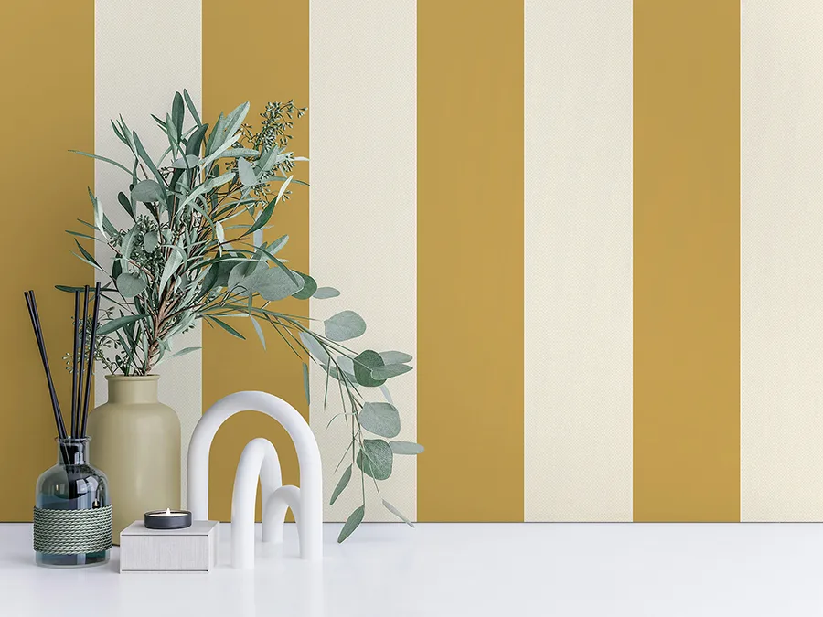 Fine Decor Tavish wallpaper, color Mustard, SKU FD43455