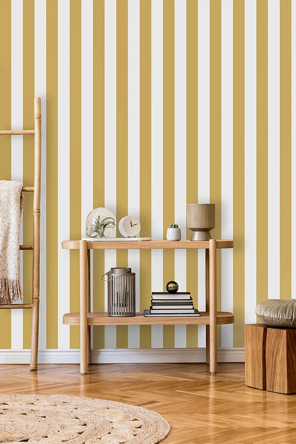 Fine Decor Tavish wallpaper, color Mustard, SKU FD43455