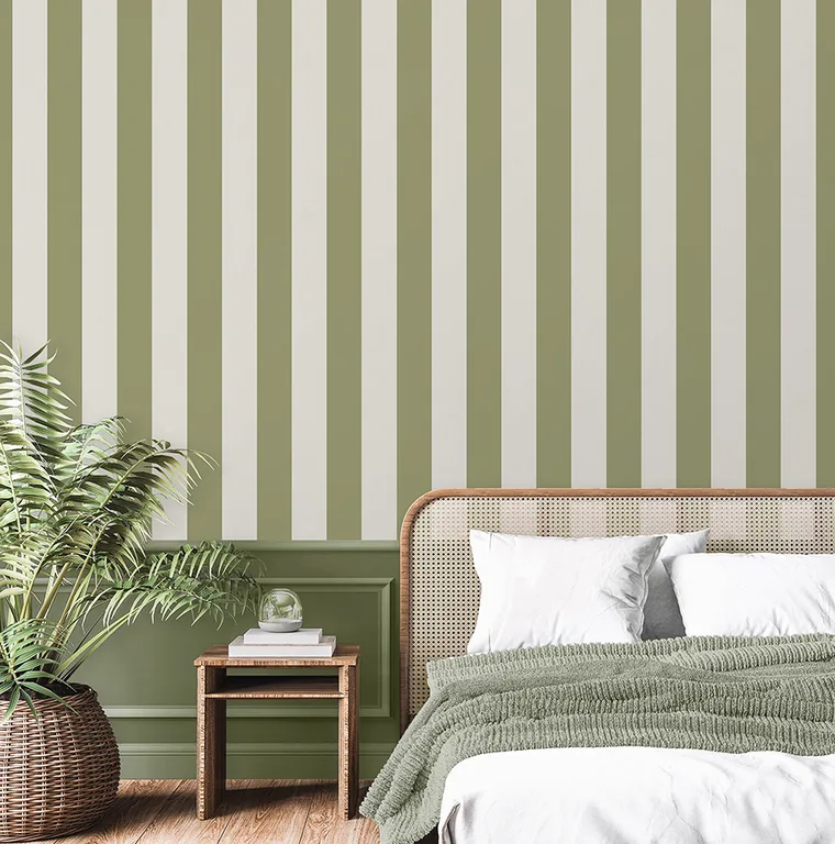 Fine Decor Tavish wallpaper, color Sage, SKU FD43459