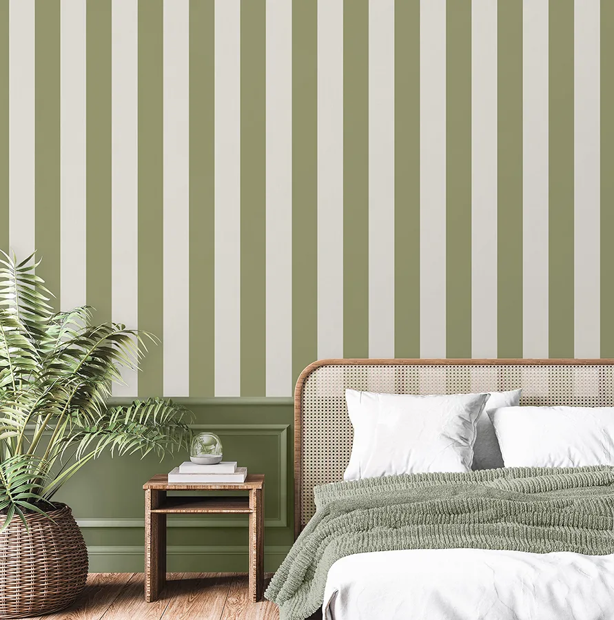 Fine Decor Tavish wallpaper, color Sage, SKU FD43459