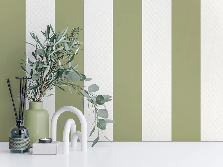 Fine Decor Tavish wallpaper, color Sage, SKU FD43459