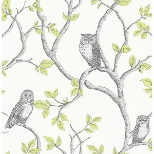 Fine Decor Linden wallpaper, color Green, SKU 2900-40637