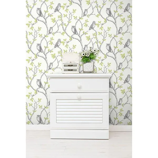 Fine Decor Linden wallpaper, color Green, SKU 2900-40637