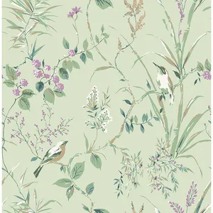 Fine Decor Mariko wallpaper, color Sage, SKU M1552