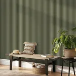 Fine Decor Reggie wallpaper, color Olive, SKU FD43289