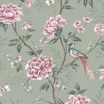 Fine Decor Akina - Sage Wallpaper | Buy Online Fine Decor Akina wallpaper, color Sage, SKU M1724