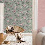 Fine Decor Akina - Sage Wallpaper | Buy Online Fine Decor Akina wallpaper, color Sage, SKU M1724
