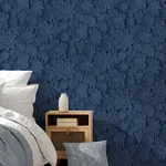Fine Decor Dacre - Dark Blue Wallpaper | Buy Online Fine Decor Dacre wallpaper, color Dark Blue, SKU FD42690
