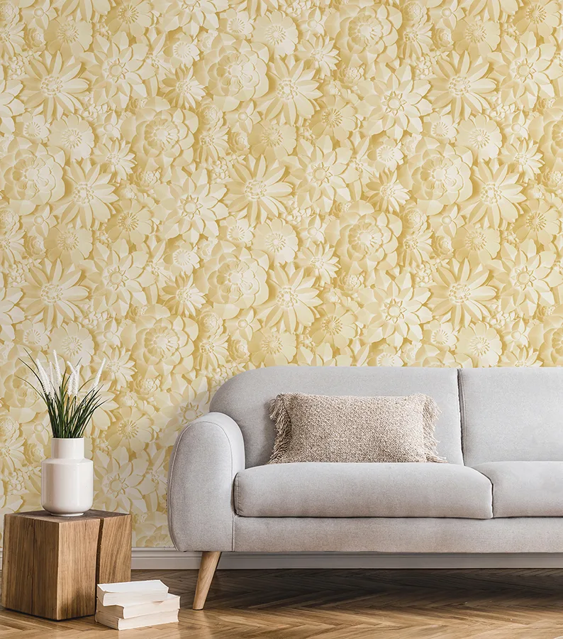 Fine Decor Dacre - Yellow Wallpaper | Buy Online Fine Decor Dacre wallpaper, color Yellow, SKU FD42597