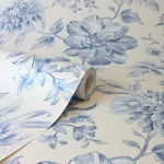 Fine Decor Gabriela - Blue Wallpaper | Buy Online Fine Decor Gabriela wallpaper, color Blue, SKU FD43610