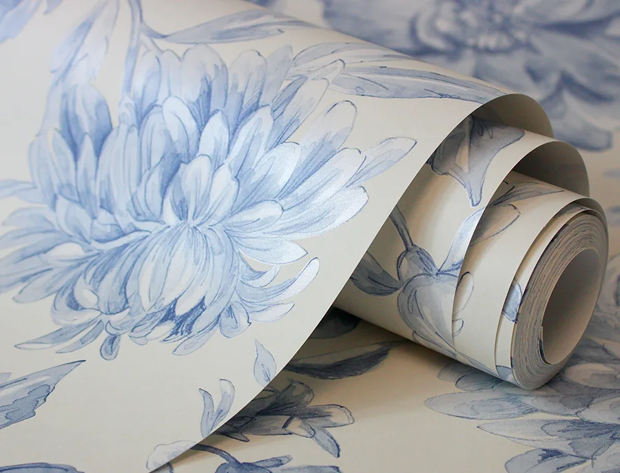 Fine Decor Gabriela - Blue Wallpaper | Buy Online Fine Decor Gabriela wallpaper, color Blue, SKU FD43610