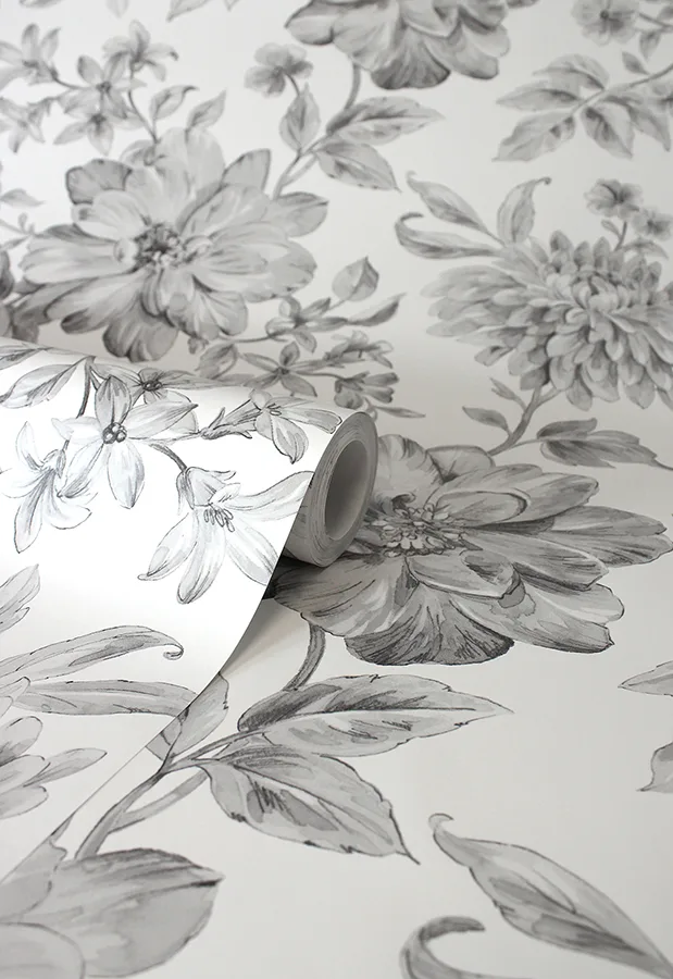 Fine Decor Gabriela - Grey Wallpaper | Buy Online Fine Decor Gabriela wallpaper, color Grey, SKU FD43612