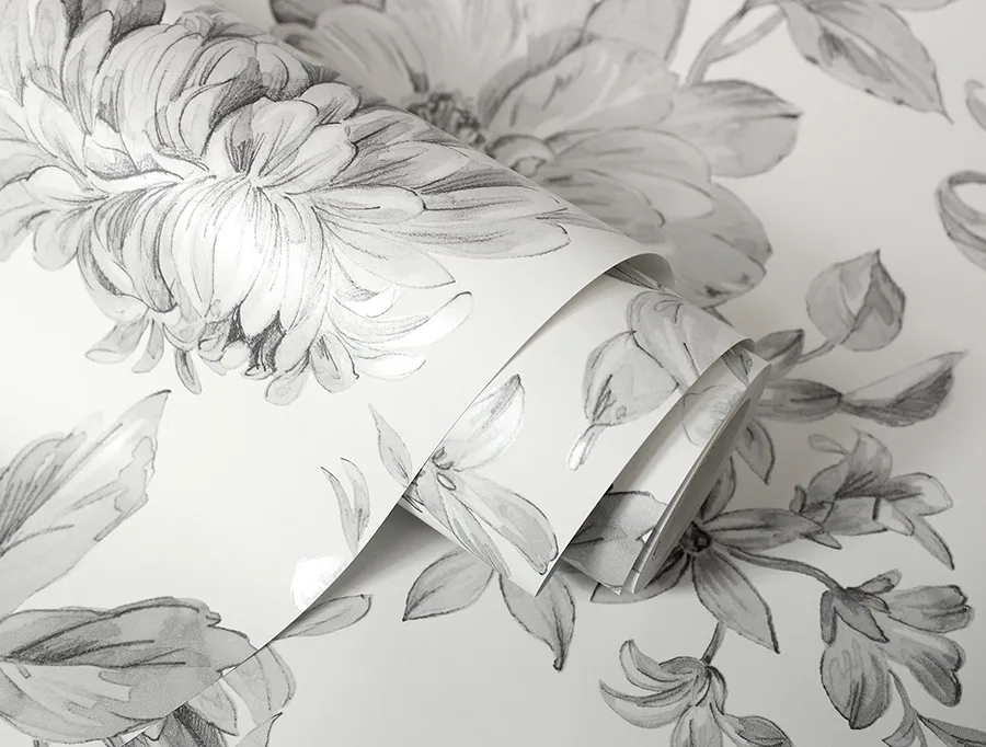 Fine Decor Gabriela - Grey Wallpaper | Buy Online Fine Decor Gabriela wallpaper, color Grey, SKU FD43612