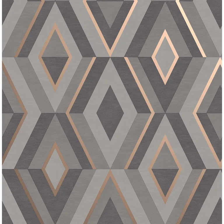 Fine Decor Shard wallpaper, color Charcoal, SKU FD42607
