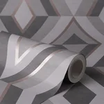 Fine Decor Shard - Charcoal Wallpaper | Buy Online Fine Decor Shard wallpaper, color Charcoal, SKU FD42607