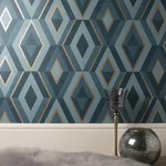 Fine Decor Shard - Turquoise Wallpaper | Buy Online Fine Decor Shard wallpaper, color Turquoise, SKU FD42609