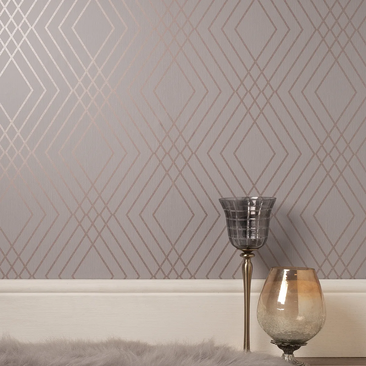 Fine Decor Shard wallpaper, color Grey, SKU FD42604