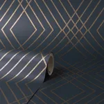 Fine Decor Shard - Navy Wallpaper | Buy Online Fine Decor Shard wallpaper, color Navy, SKU FD42605