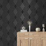 Fine Decor Shard - Black Wallpaper | Buy Online Fine Decor Shard wallpaper, color Black, SKU FD43614