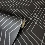 Fine Decor Shard - Black Wallpaper | Buy Online Fine Decor Shard wallpaper, color Black, SKU FD43614