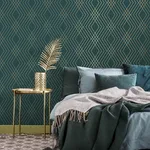 Fine Decor Shard - Evergreen Wallpaper | Buy Online Fine Decor Shard wallpaper, color Evergreen, SKU FD43613