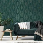 Fine Decor Shard - Evergreen Wallpaper | Buy Online Fine Decor Shard wallpaper, color Evergreen, SKU FD43613