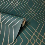 Fine Decor Shard - Evergreen Wallpaper | Buy Online Fine Decor Shard wallpaper, color Evergreen, SKU FD43613