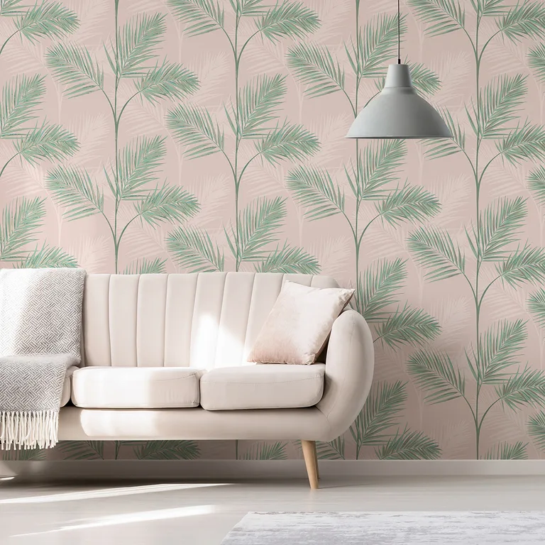 Fine Decor South Beach wallpaper, color Blush, SKU FD42680